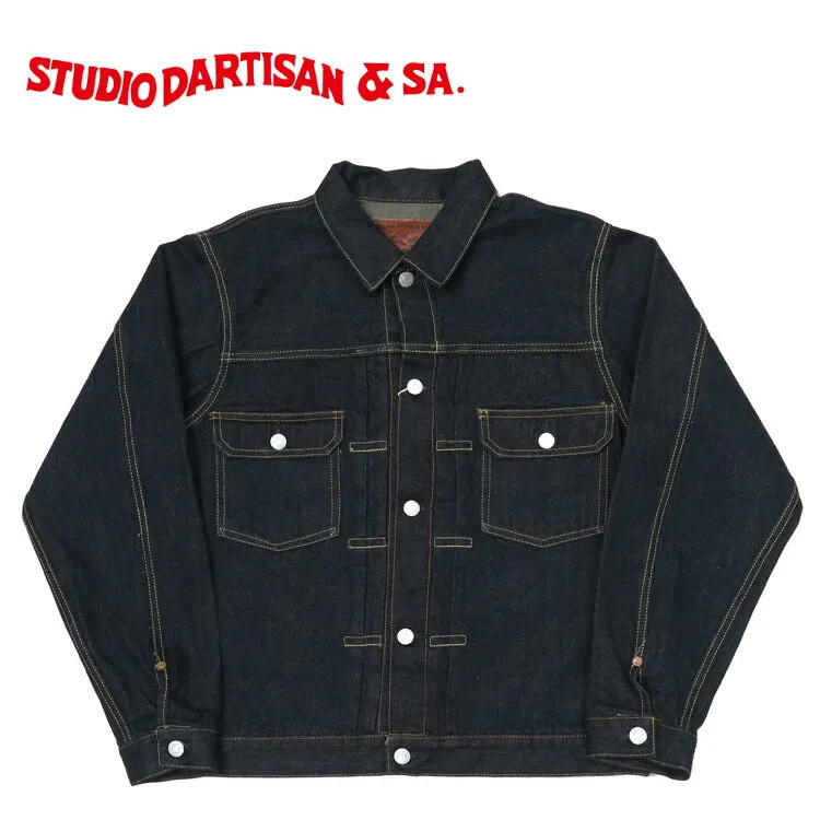 ダルチザン ステュディオ・ダ・ルチザン STUDIO D'ARTISAN 14oz 右綾 G3デニム ジャケット 2ndタイプ 900番台デニム SD-492