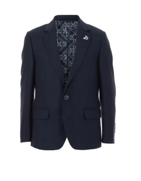 1880 Boys Navy Woven Blazer