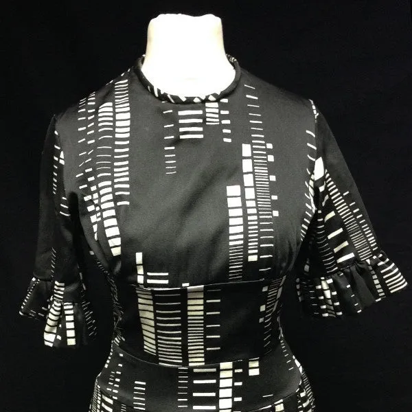 1950s Monochrome Dress and Jacket