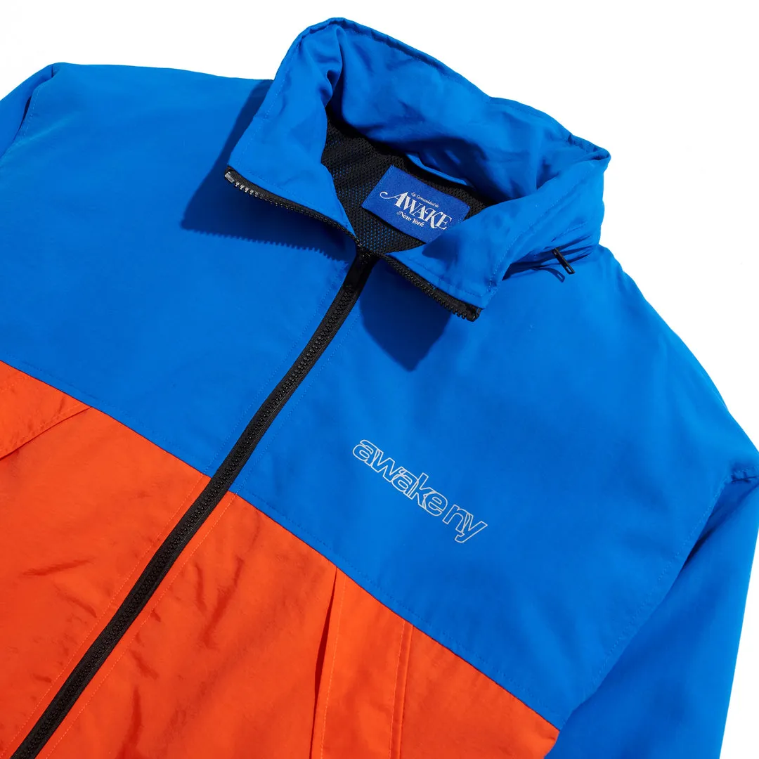 3M Logo Printed Nylon Zip Up Shell (Blue/Orange)