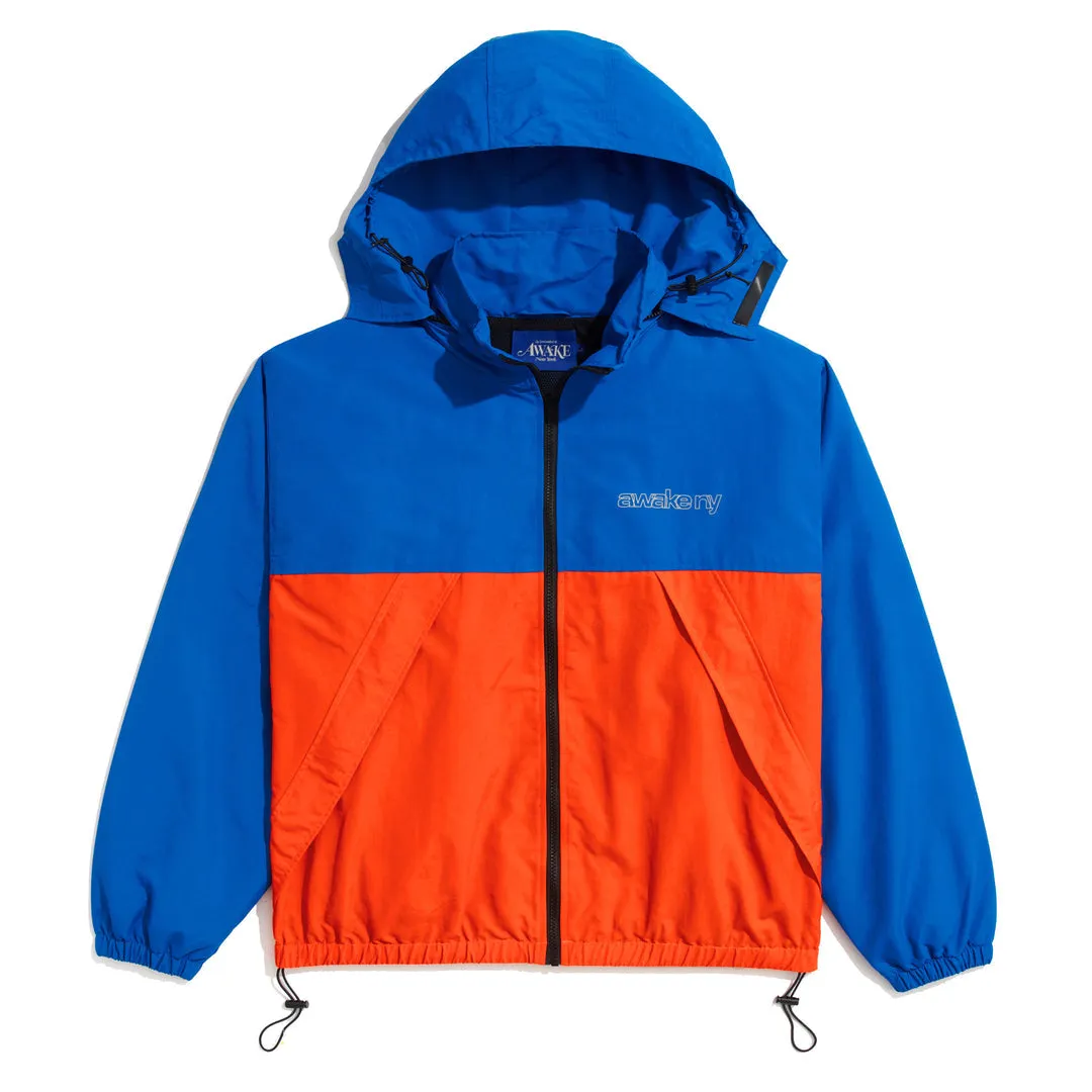 3M Logo Printed Nylon Zip Up Shell (Blue/Orange)