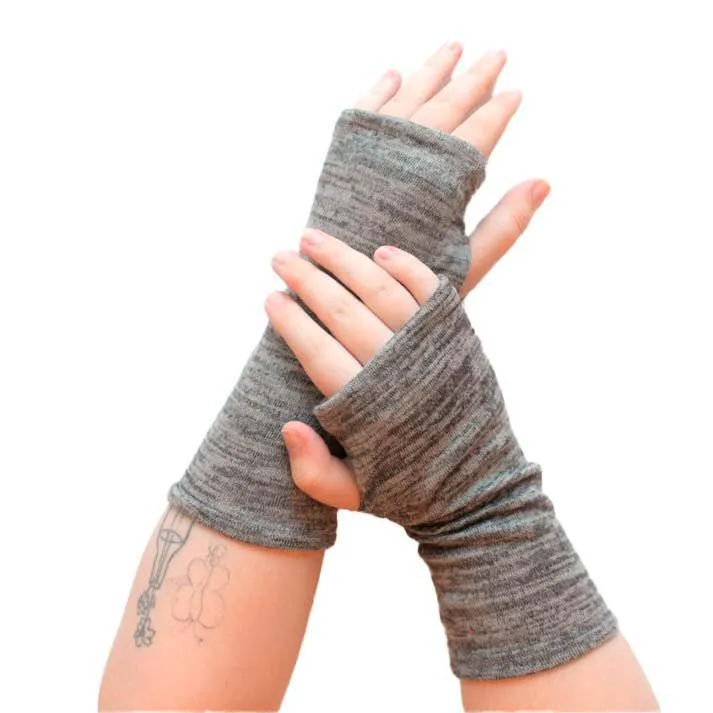 (40% Off) Handwarmers - Heather Jersey in Gray by Dana Herbert