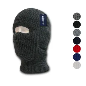 6 Pack Decky Ski Face Mask Facemask 1 Hole Balaclava Beanies Knit Wholesale Lot