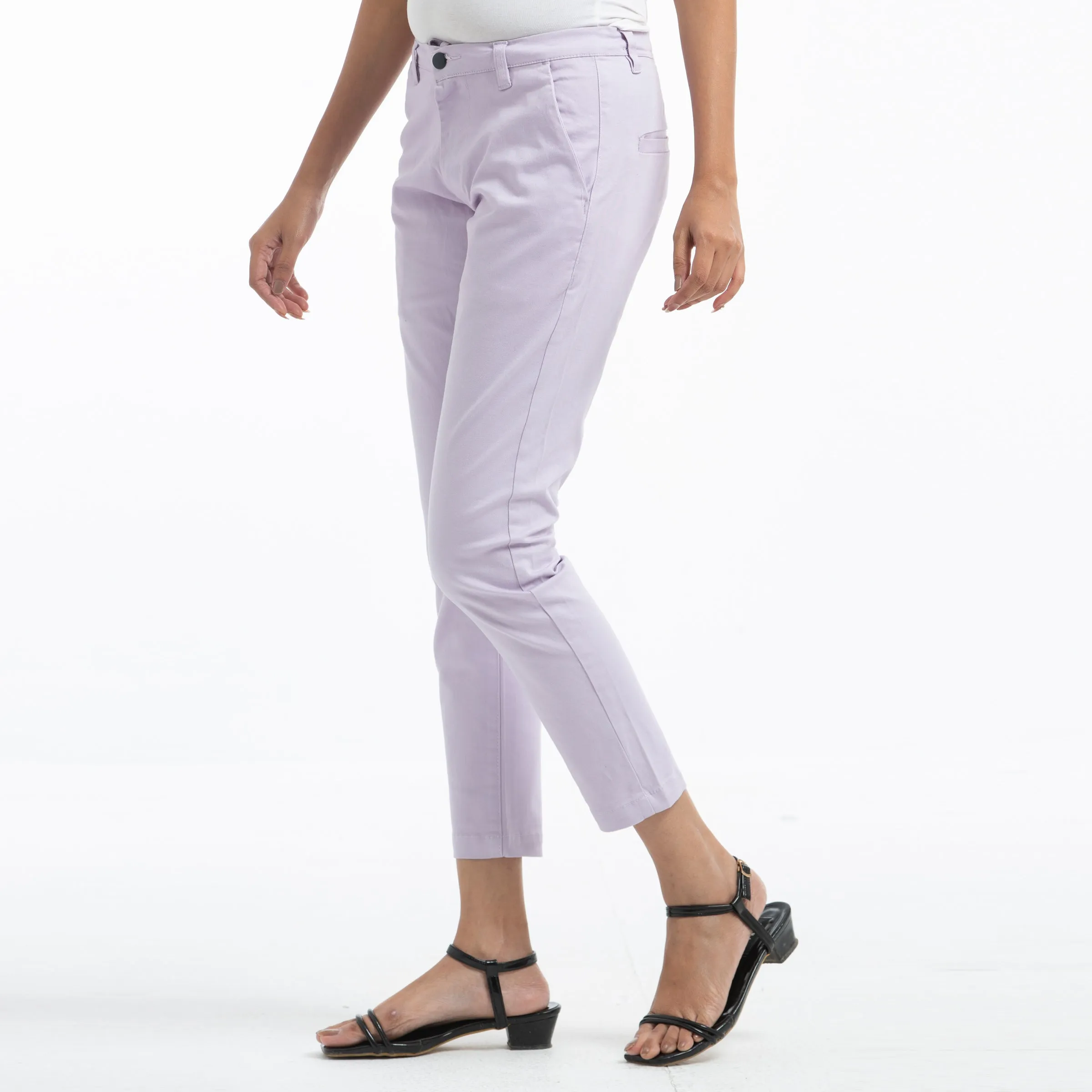 Adjustable Ladies Chinos - violet