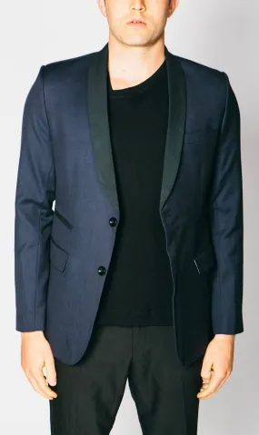 Any Old Iron Classic Cashmere Blend Blazer - Navy