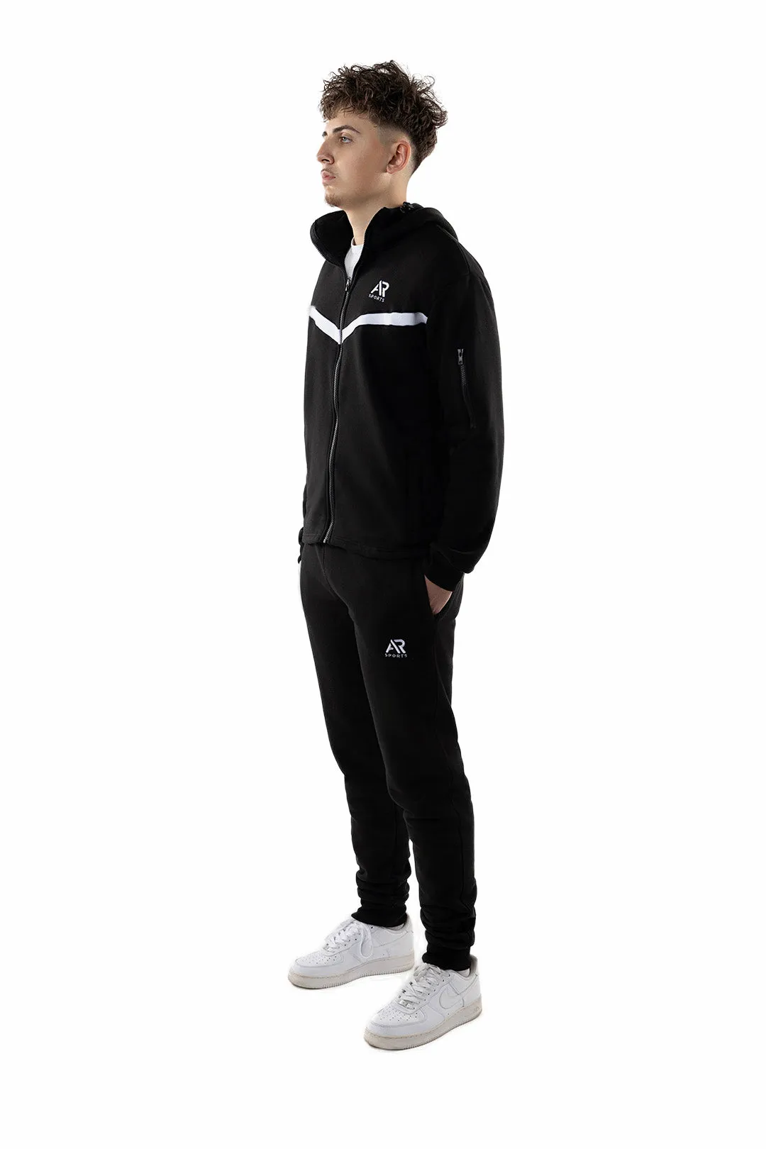 AR Sportswear Men's Hoodie Tech Fleece Joggers 2Pcs Set