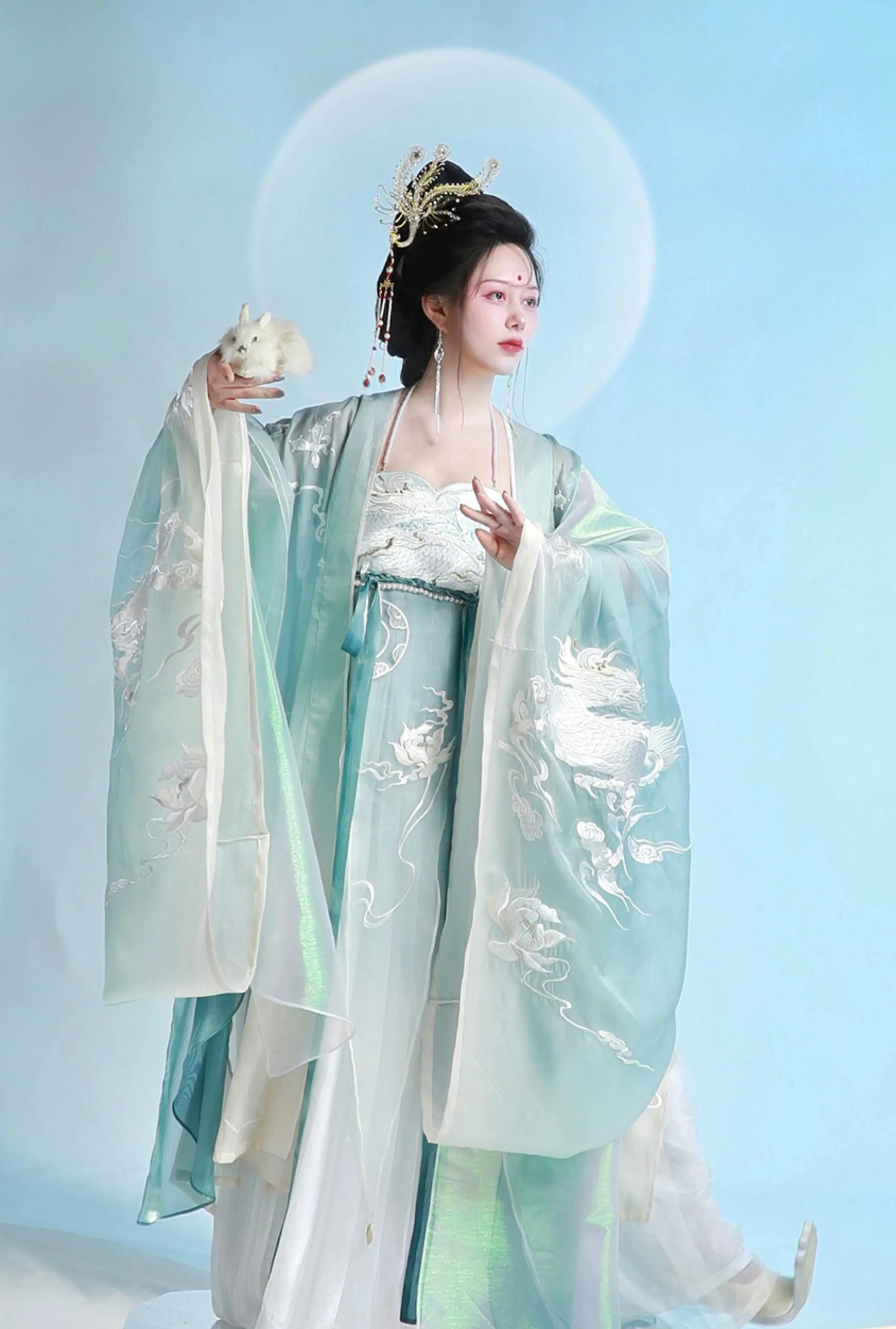 Aurora 水云天 Modernized Tang Dynasty Moon Goddess Heziqun Set