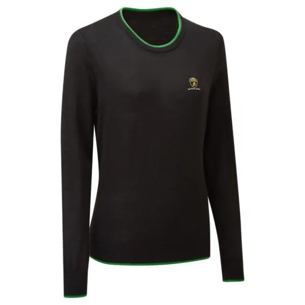 Automobili Lamborghini Squadra Corse Women's Team Knitted Sweater - Black