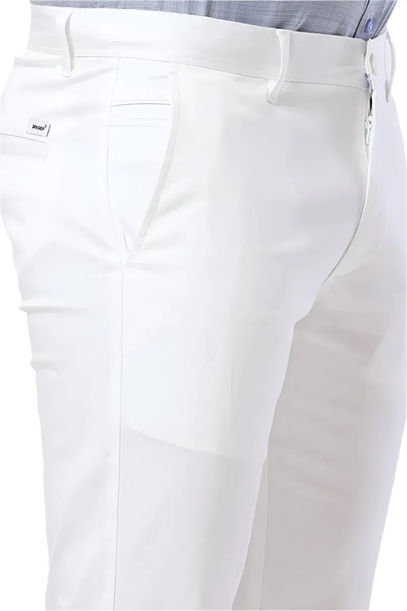 Basic Chino - White Trouser For Men | Ariser