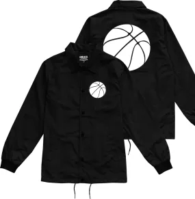 Basketball Logo Chest Mens Coaches Jacket