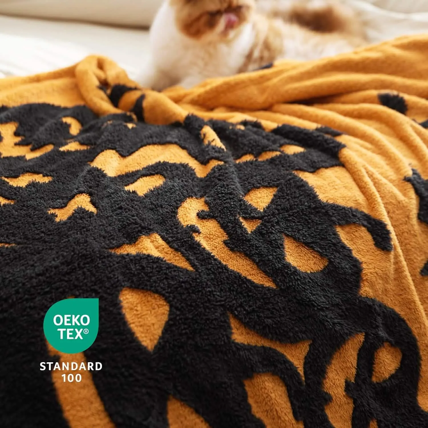 Bedsure Halloween Blanket Orange