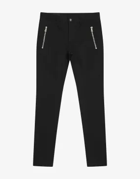 Black B Logo Chino Trousers