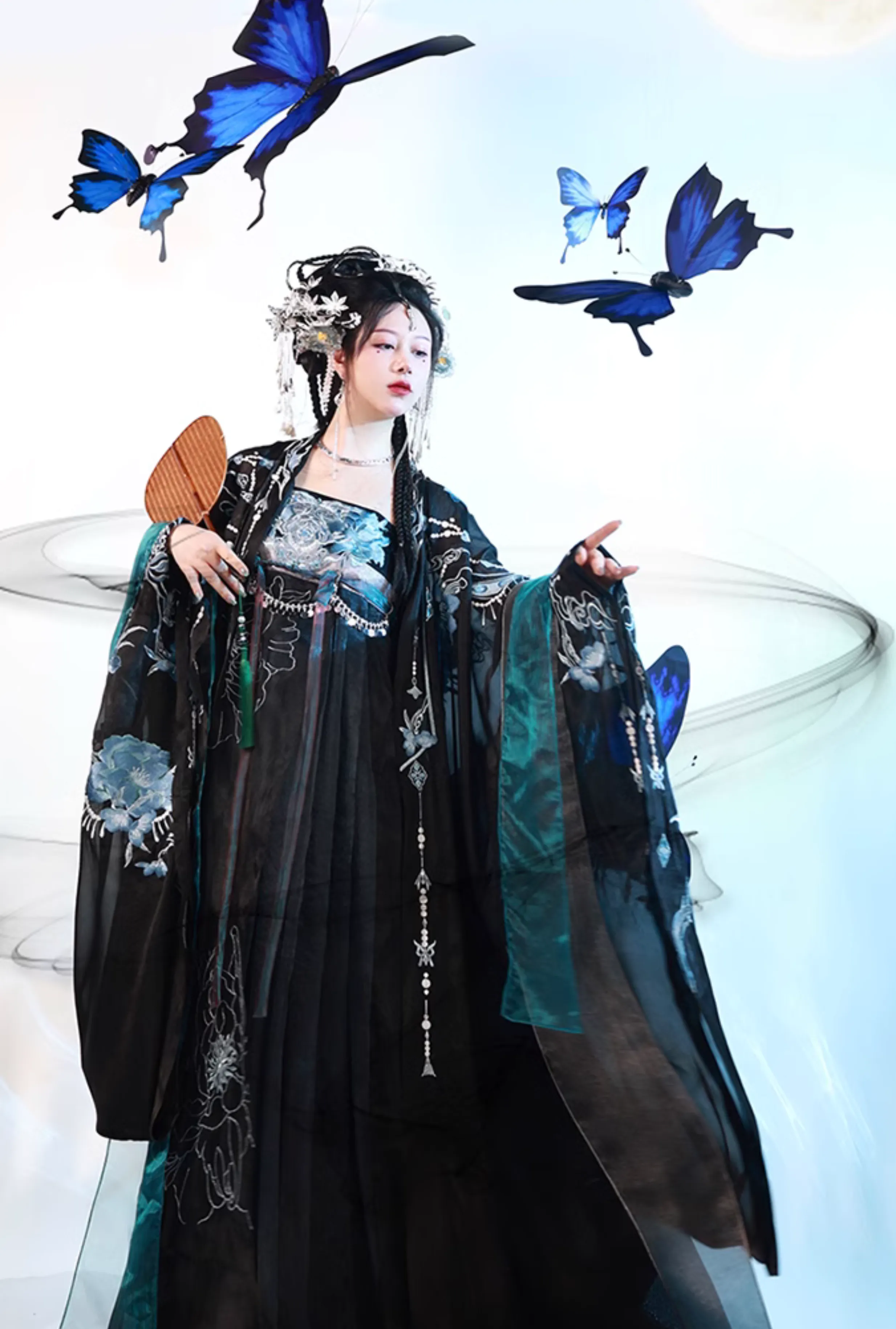 Black Peony 黑牡丹 Modernized Tang Dynasty Dark Fairy Heziqun Set