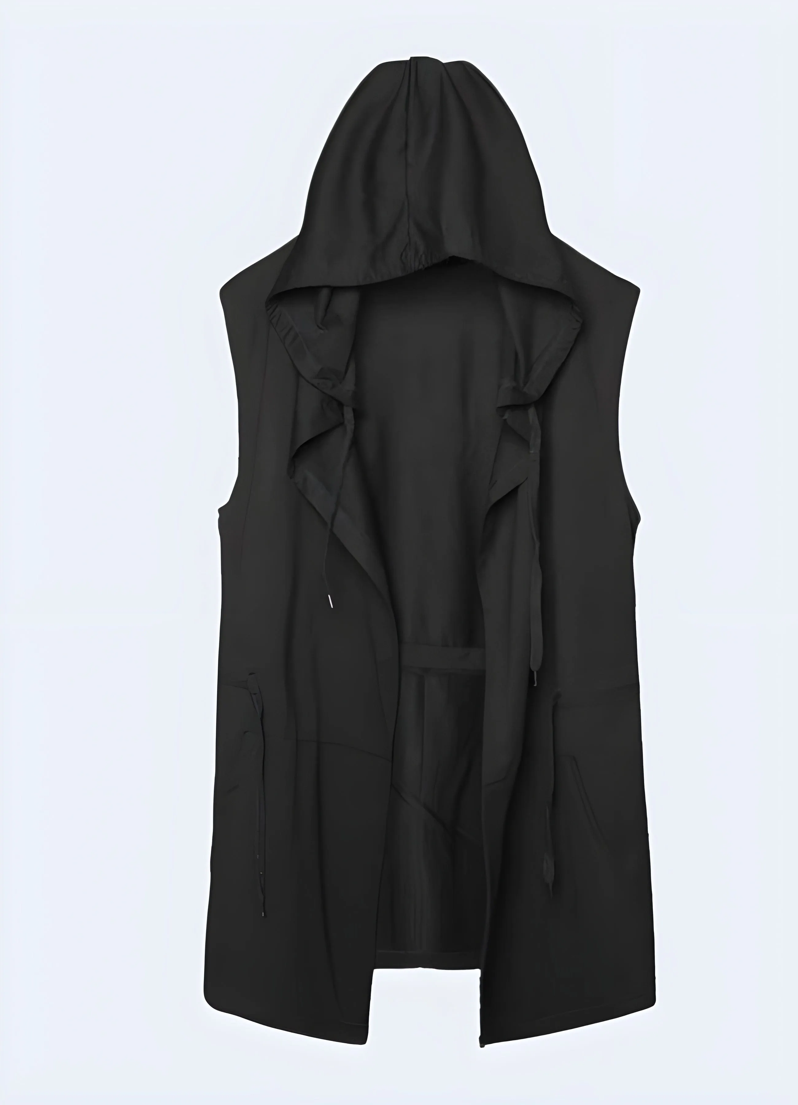 Black Sleeveless Jacket