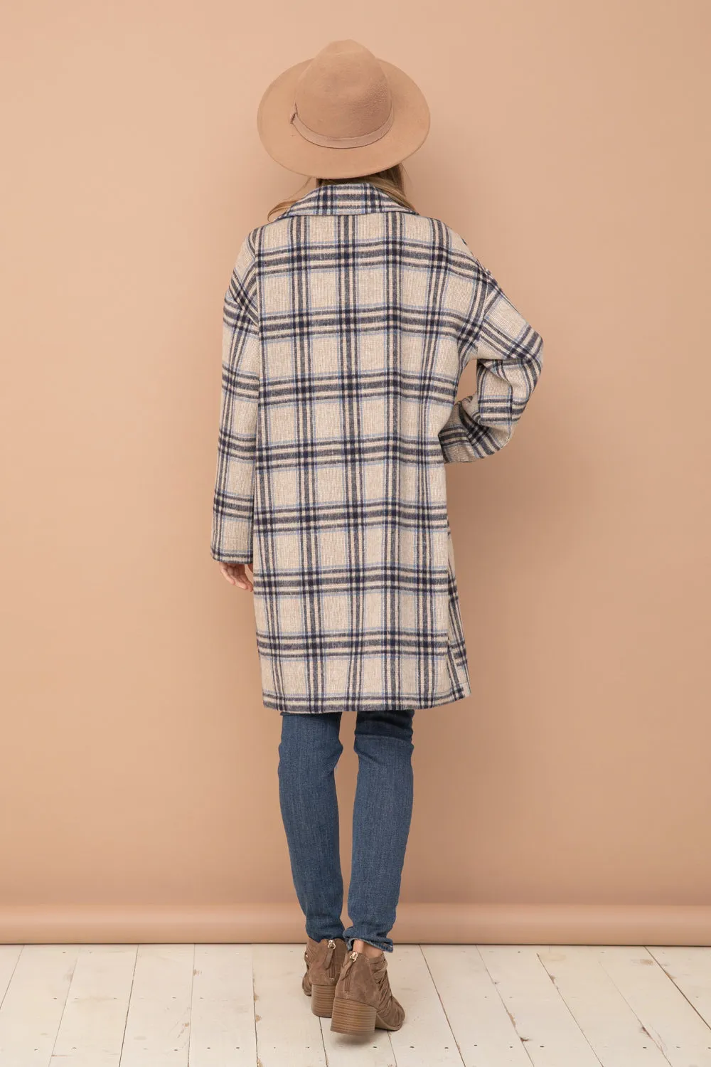 Blue Plaid Coat