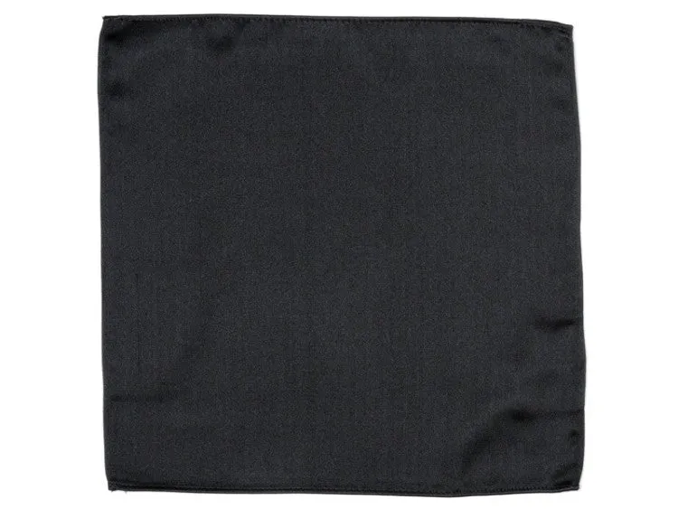 Bordeaux Black Silk Pocket Hanky