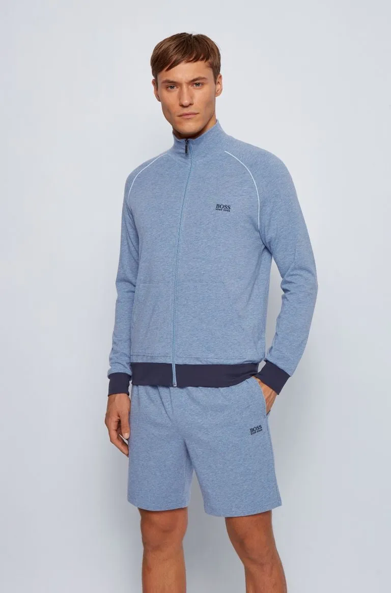 BOSS Mix & Match Jacket Z Sweatshirt in Sky Blue Marle