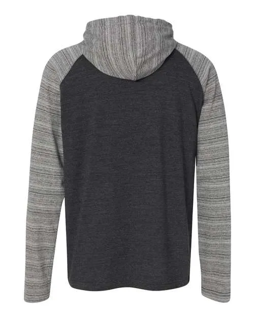 Burnside Men's Yarn-Dyed Hooded Raglan T-Shirt