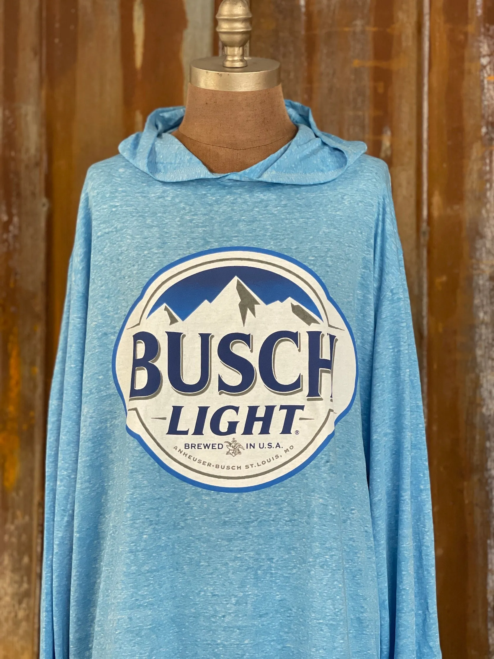 Busch LIGHTWEIGHT HOODIE- Sky Blue CLEARANCE