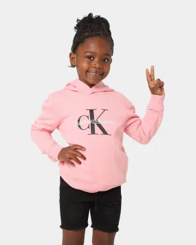 Calvin Klein Kid's Monogram Hoodie Soft Berry