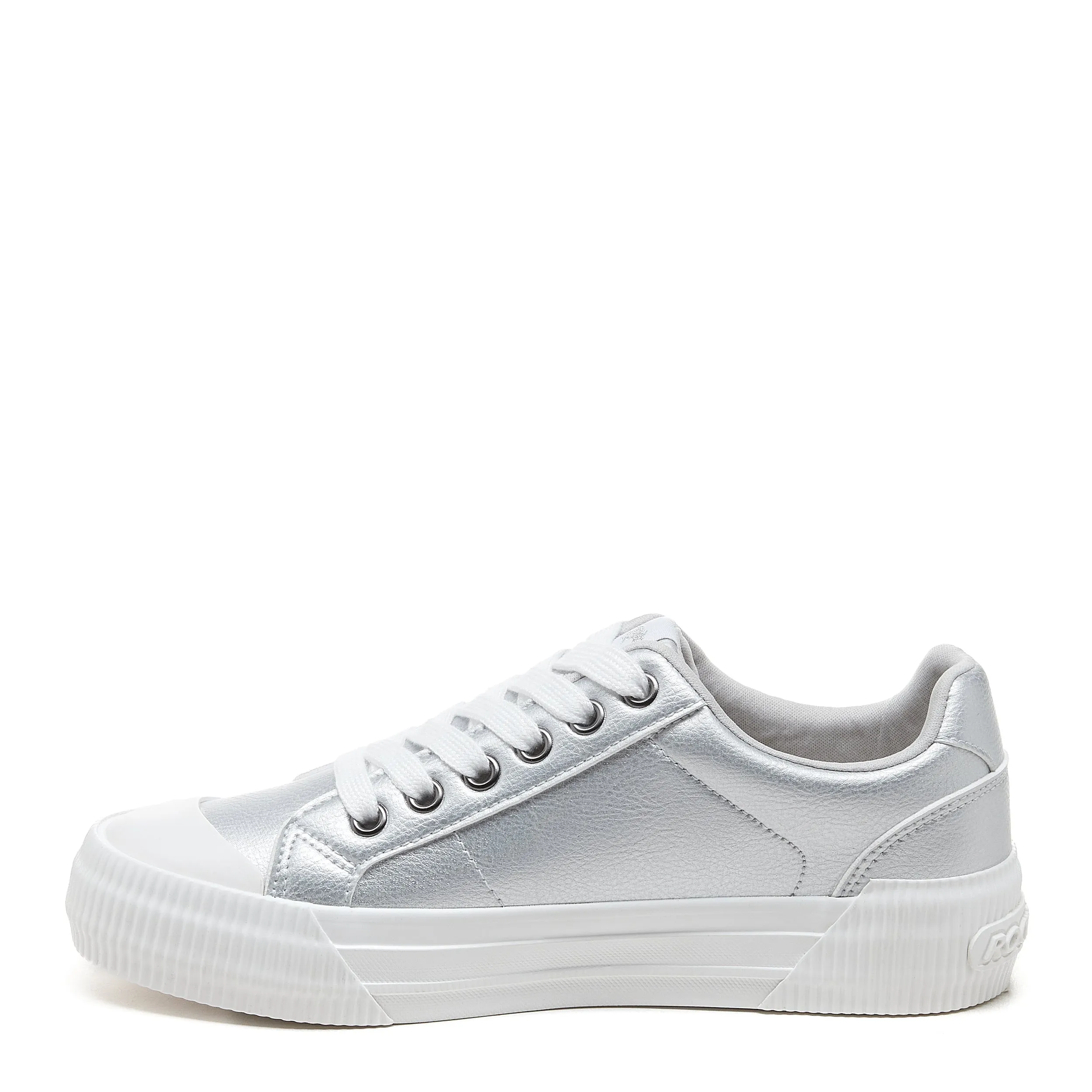 Cheery Metallic Silver Trainers