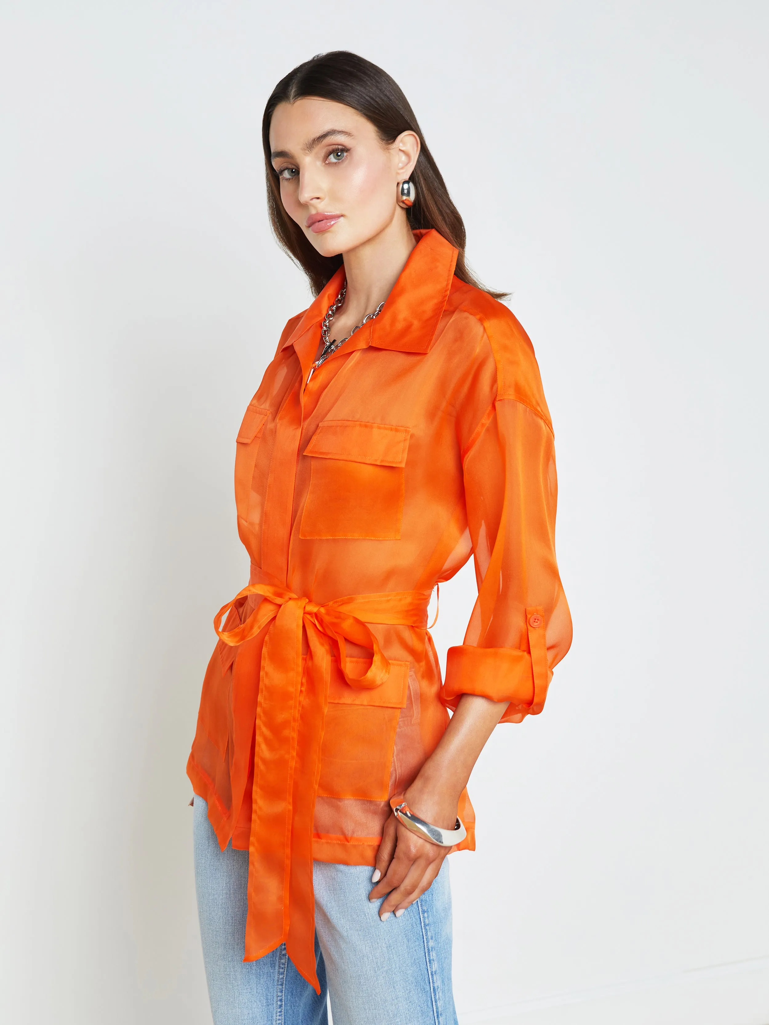 Colson Silk Organza Jacket