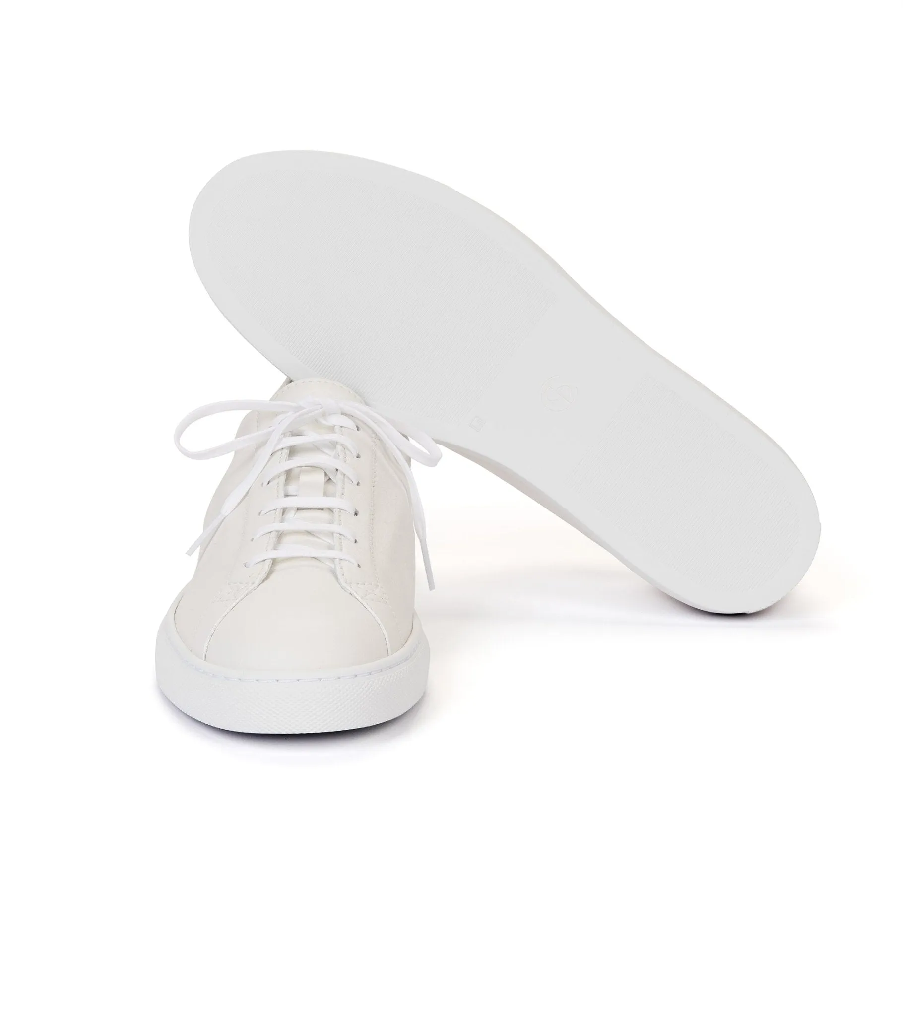 CQP Racquet Leather Sneaker: White