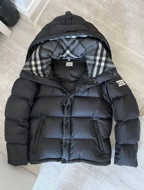 Custom handpick Burberry Puffer and Leather jacket 2pcs