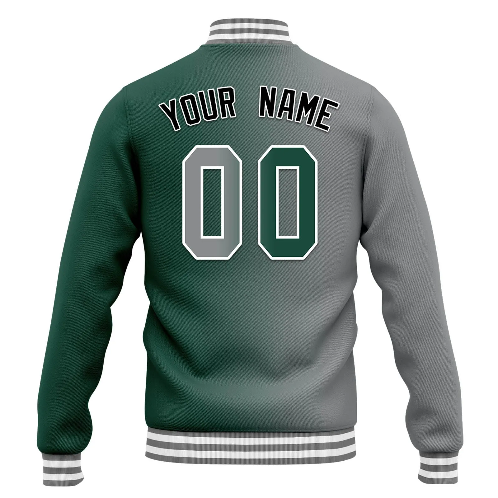 Custom Split Fashion Jacket Bomber Full-Snap Varsity Letterman Personalized Jacket FZ005-D028014-7