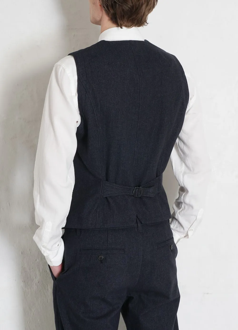 DANIEL | Classic Waistcoat | Brushed Blue