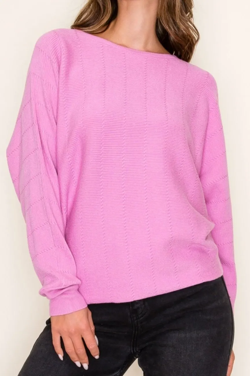 Daphne Textured Dolman Sweater