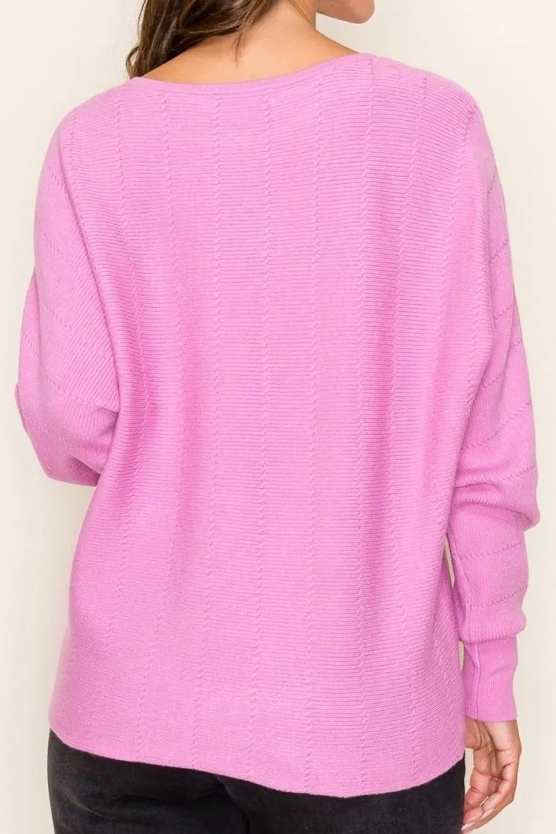 Daphne Textured Dolman Sweater