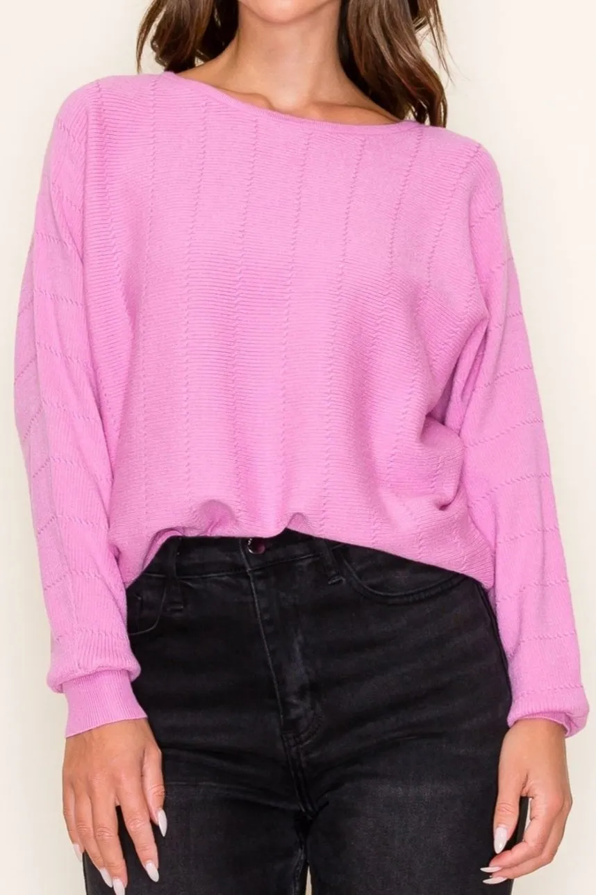 Daphne Textured Dolman Sweater