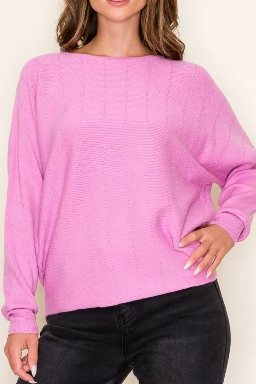 Daphne Textured Dolman Sweater