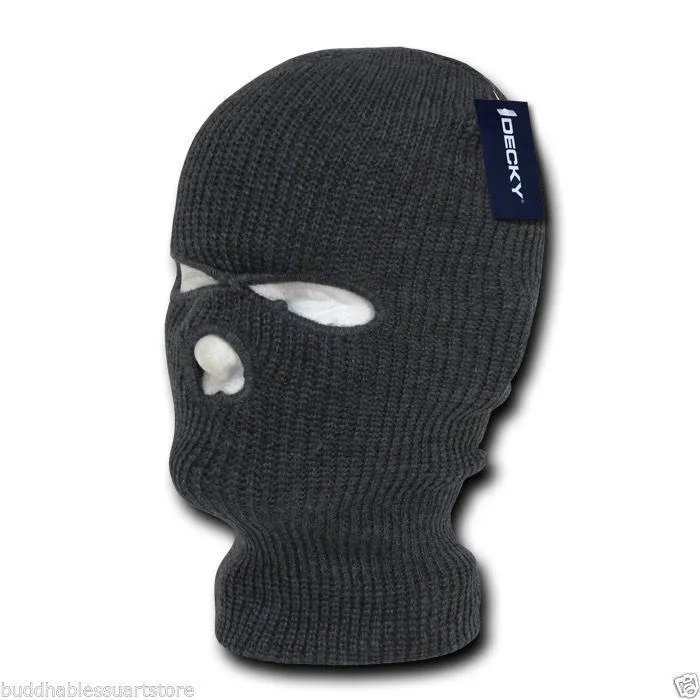 Decky Warm Winter Balaclava 3 Hole Face Masks Beanies Ski Motorcycle Biker Tactical