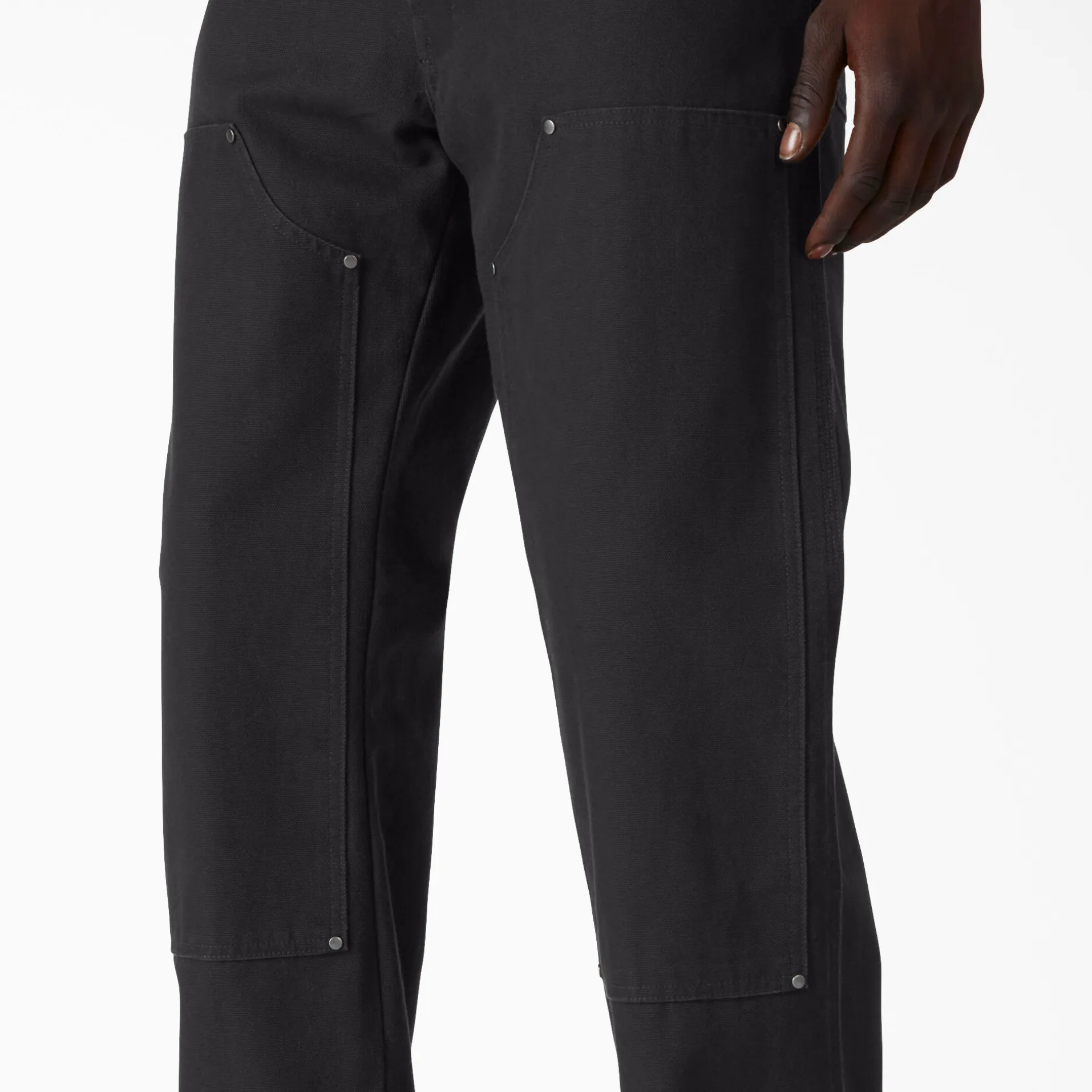 DICKIES DOUBLE FRONT DUCK PANT STONEWASHED BLACK