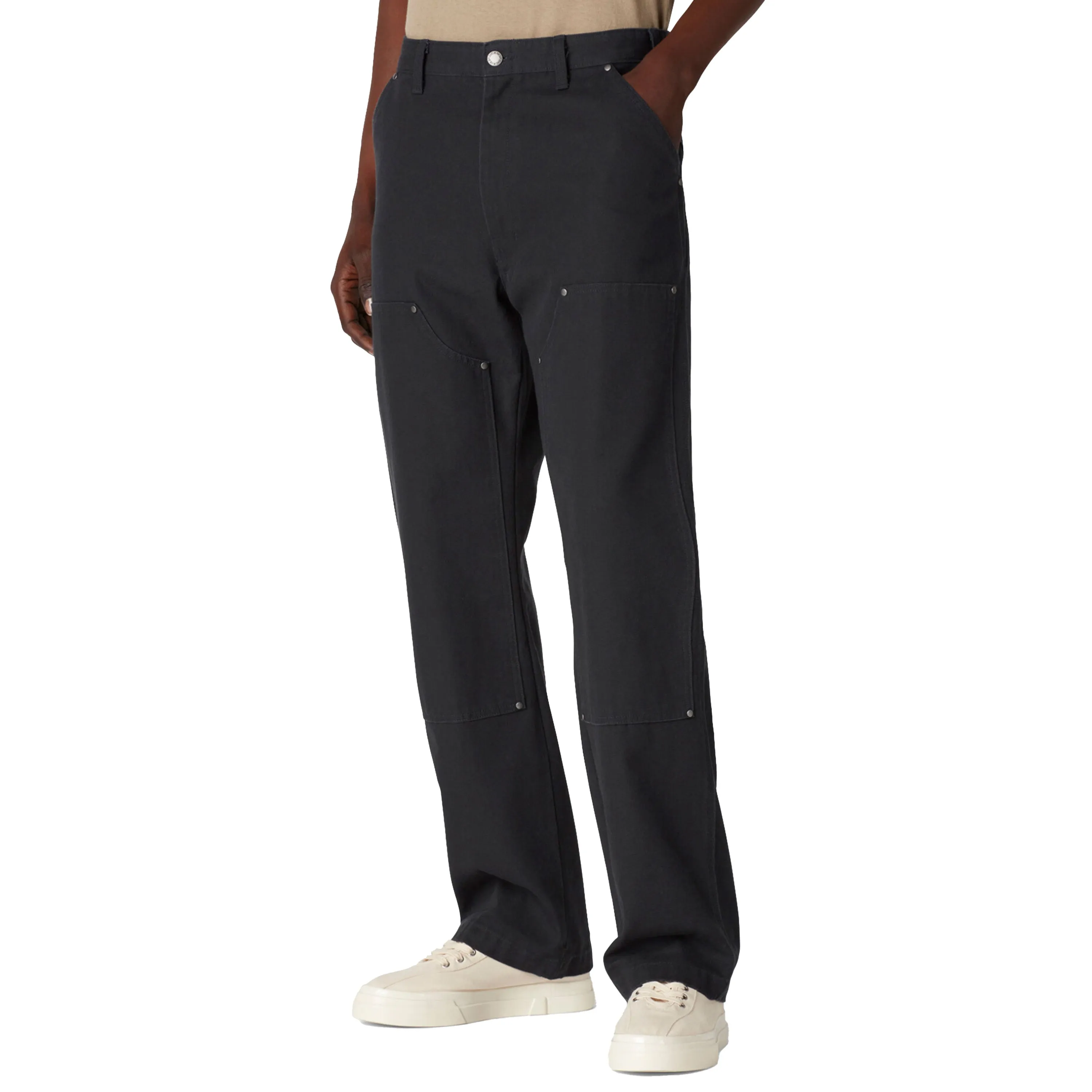 DICKIES DOUBLE FRONT DUCK PANT STONEWASHED BLACK