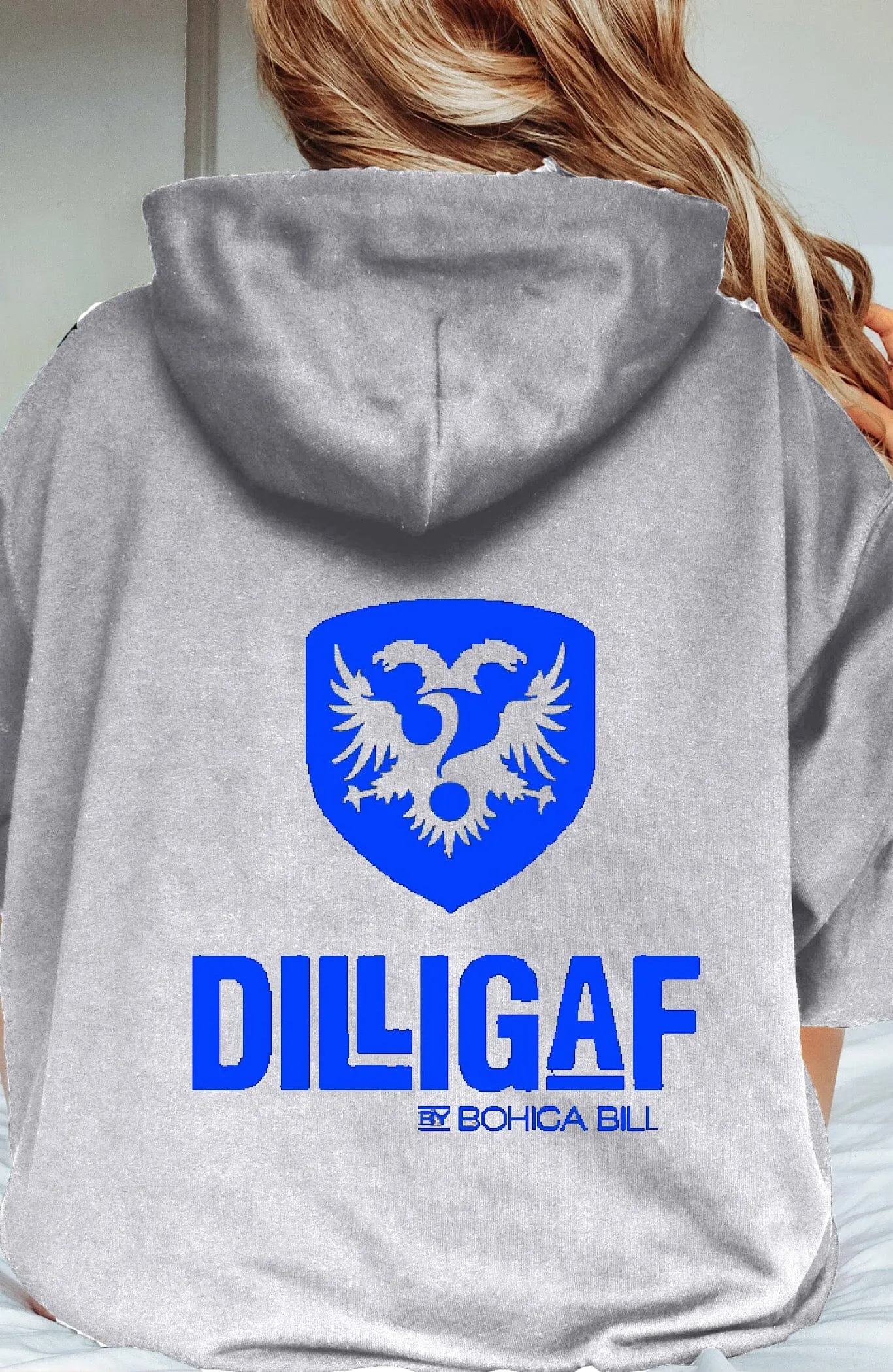 Dilligaf Classic Pullover Hoody Grey & White Variety