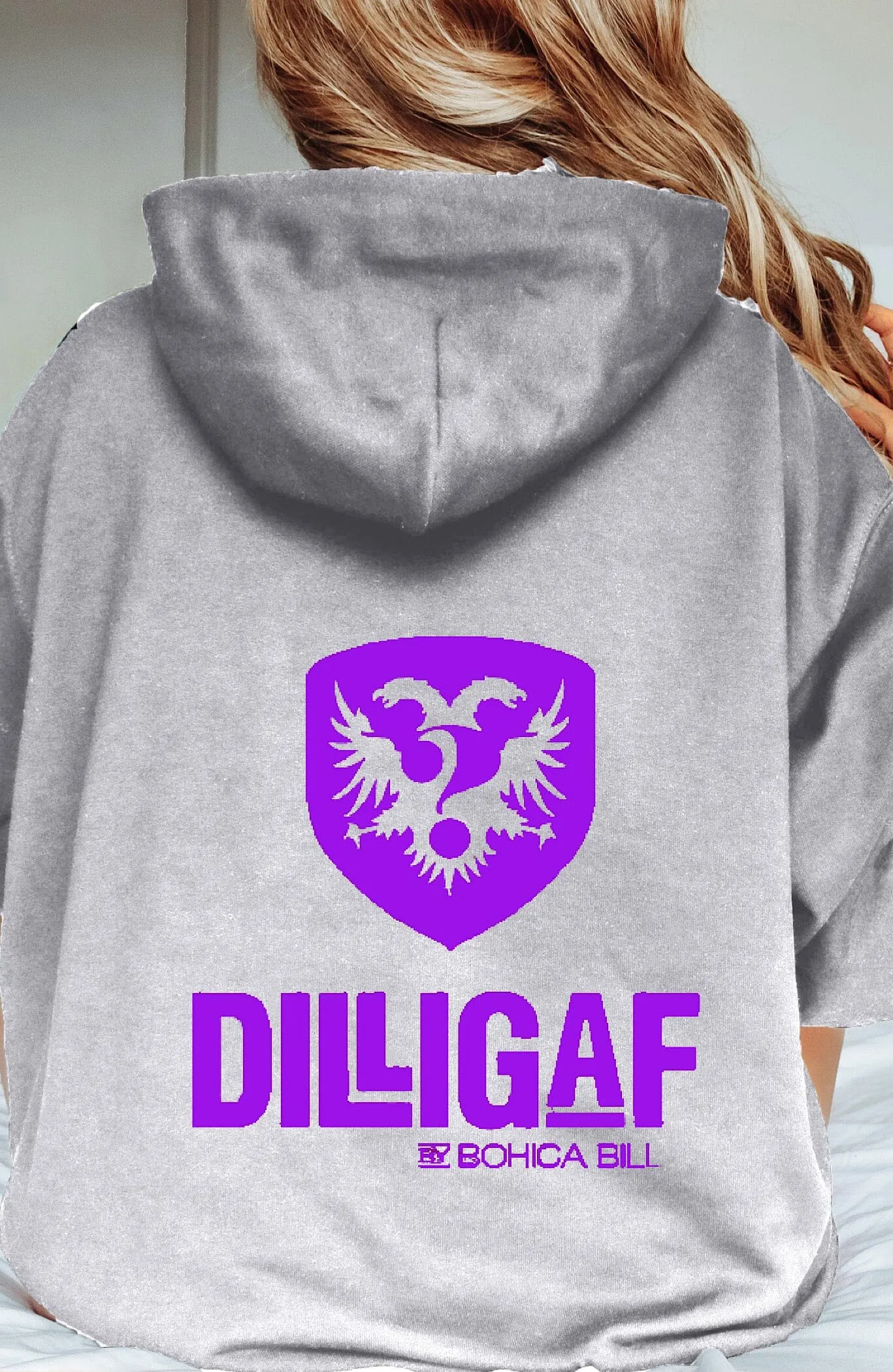 Dilligaf Classic Pullover Hoody Grey & White Variety