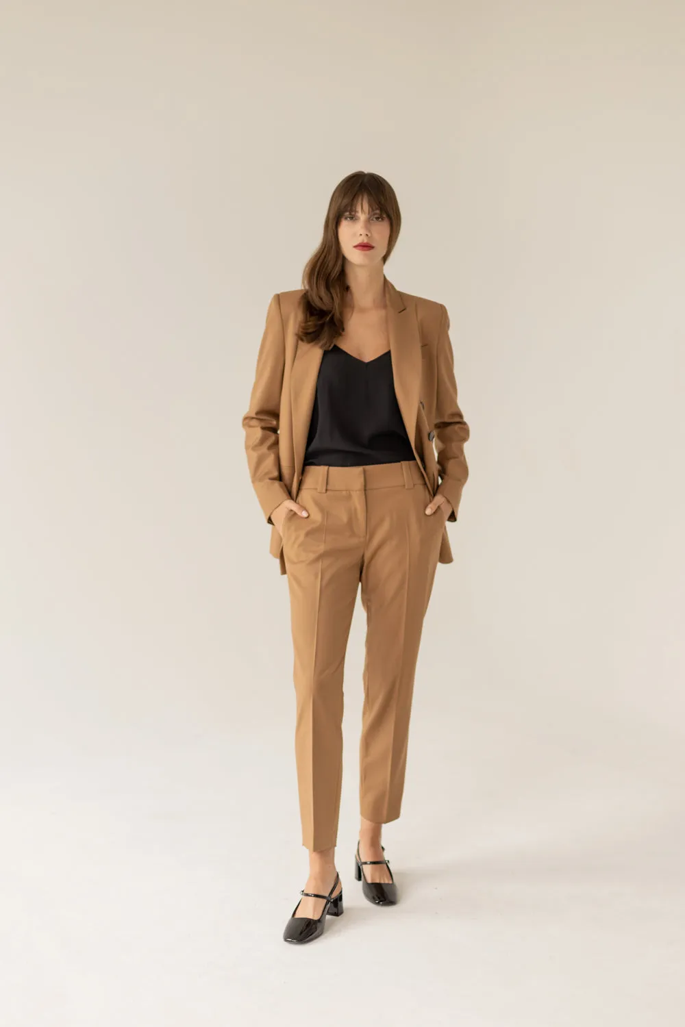 Enteliér Cigarette Pants Caramel