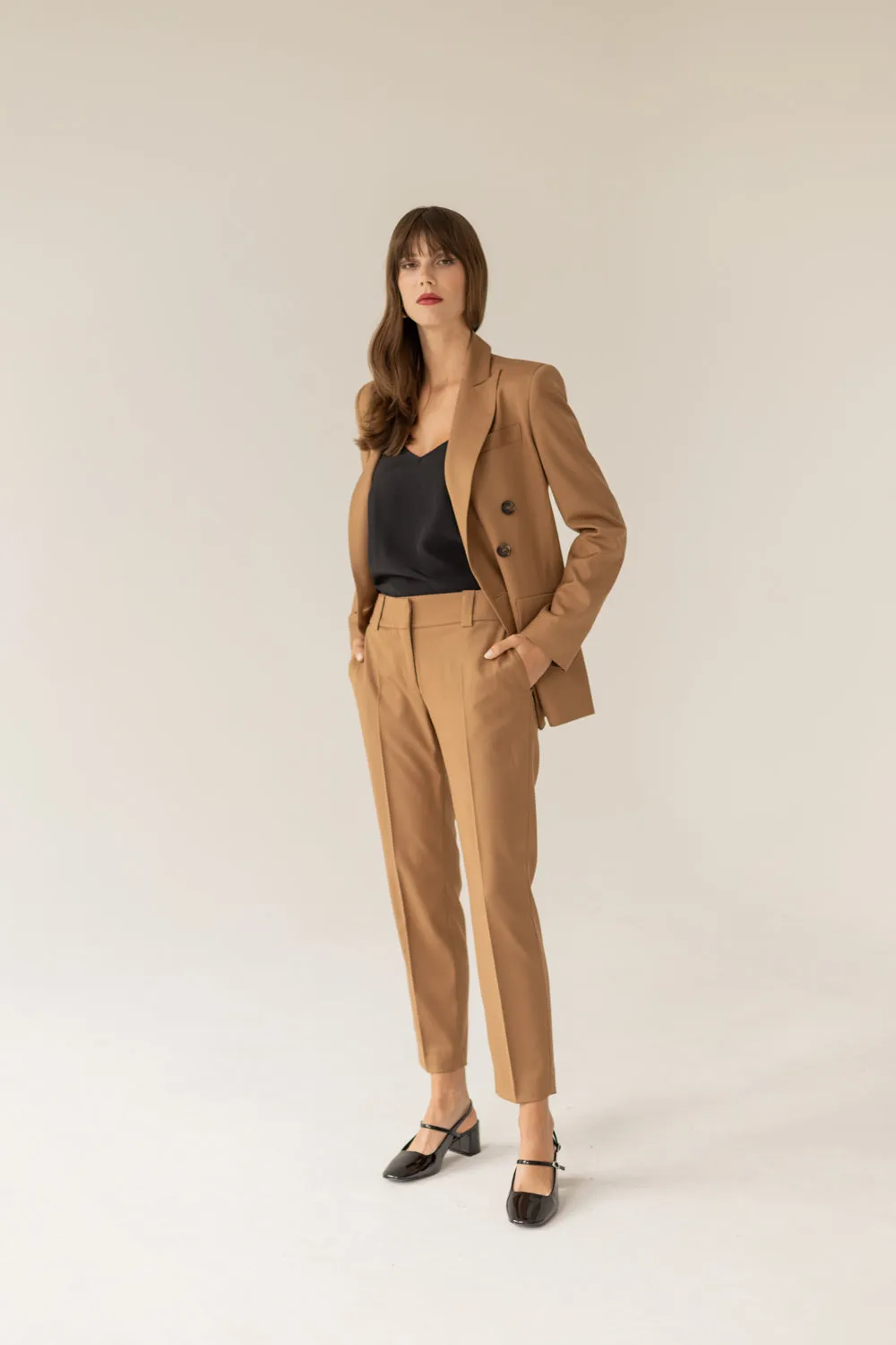 Enteliér Cigarette Pants Caramel