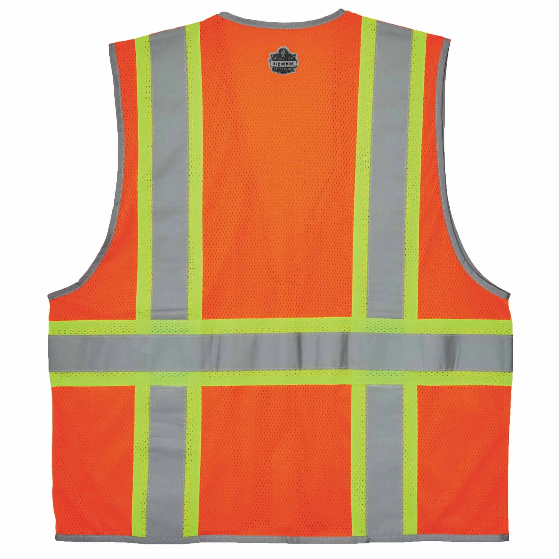 Ergodyne 24579 8246Z-S 5XL Orange Class 2 Two-Tone Mesh Vest - Single Size