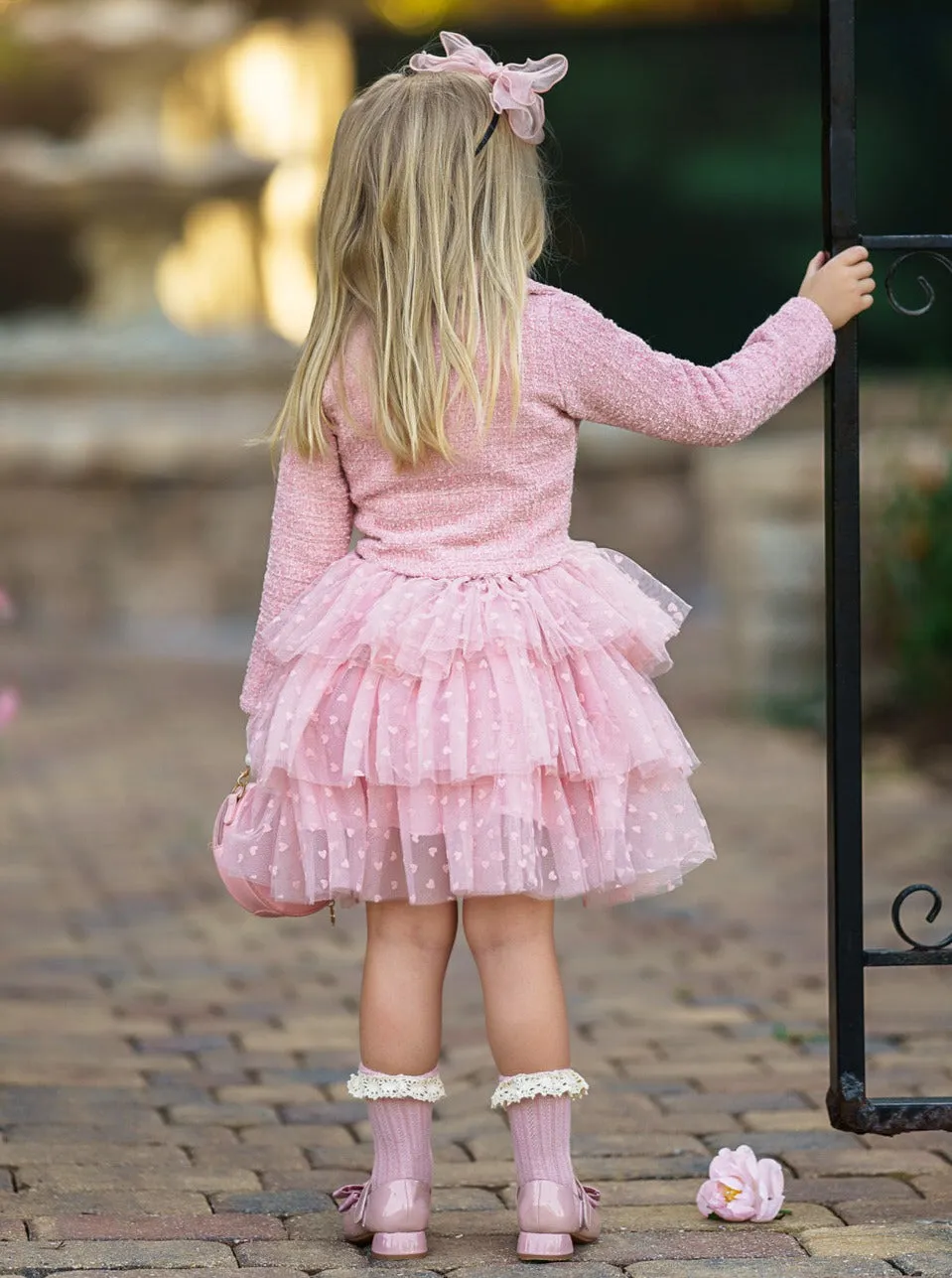 Fairy Flutter Pink Jacket and Tutu Skirt Set