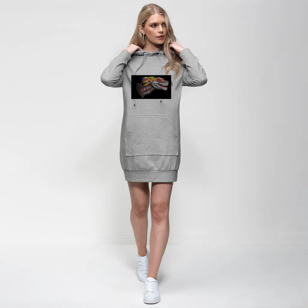 Feathered Raptor Premium Adult Hoodie Dress