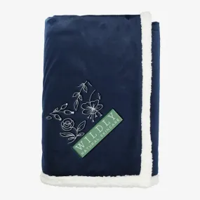 Field & Co 100% Recycled PET Sherpa Blanket, Navy