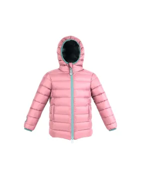 Fluff Down Jacket: Reversible Mint and Nude