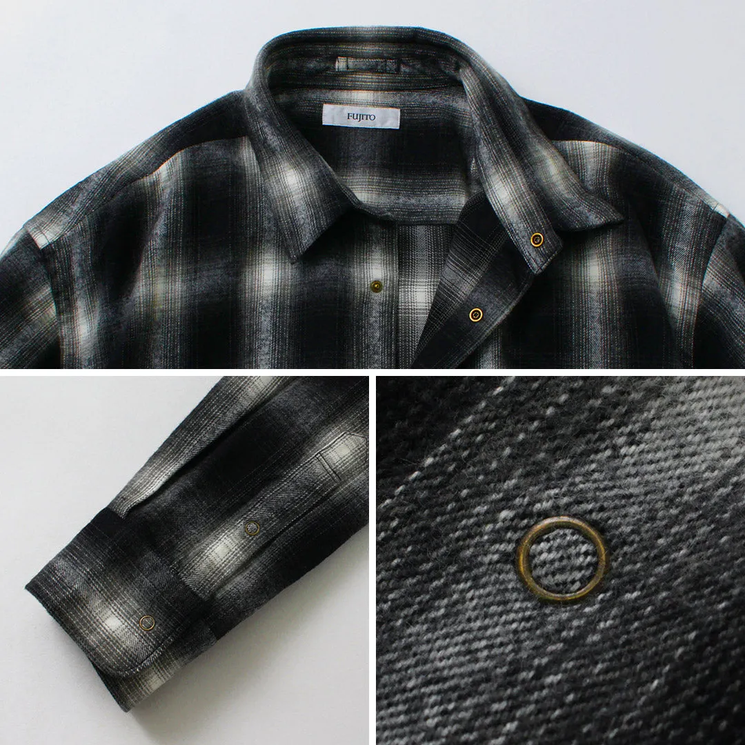 FUJITO / Ring Shirt Ombre Check