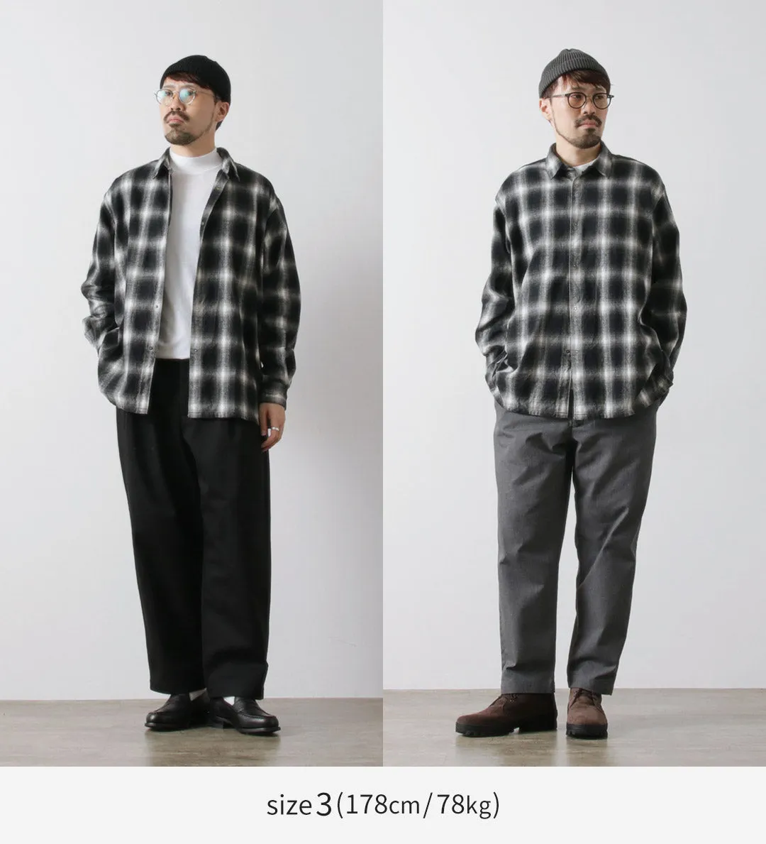 FUJITO / Ring Shirt Ombre Check