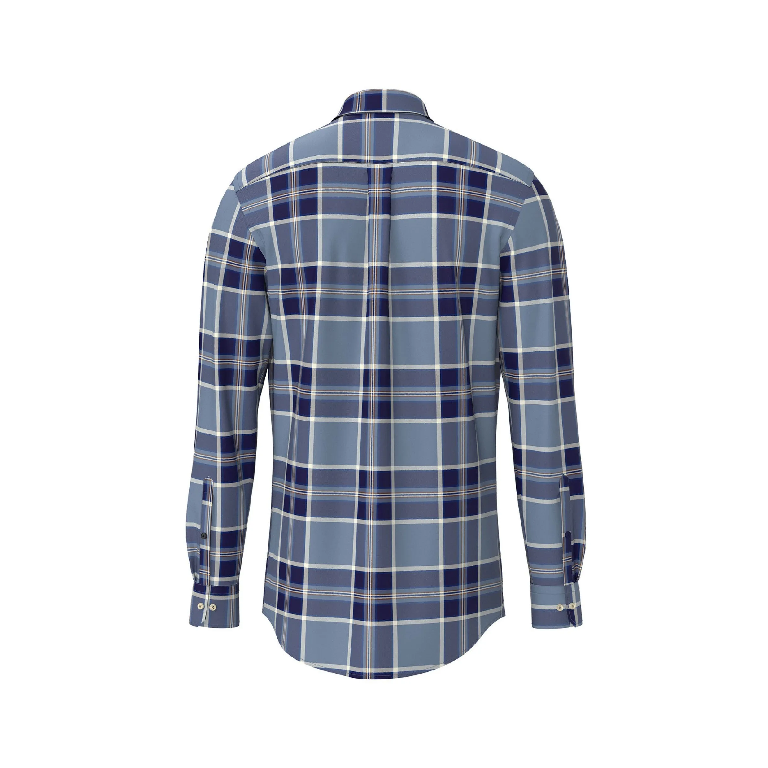 Fynch-Hatton Soft Check Flannel Shirt 14108000 Navy