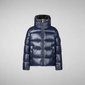 Girls' animal free Puffer jacket kezi in blue black